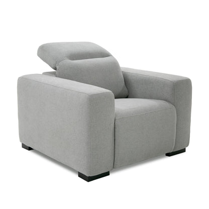 Divani Casa Bode Modern Grey Fabric Recliner Chair