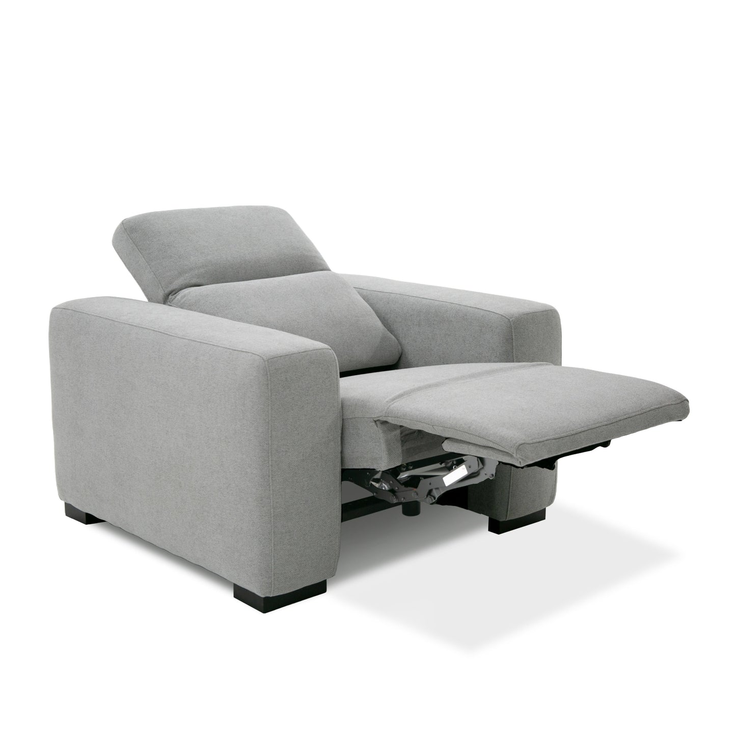 Divani Casa Bode Modern Grey Fabric Recliner Chair