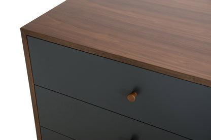 Nova Domus Dali Mid-Century Grey and Walnut Dresser
