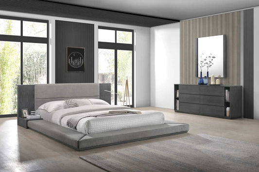 Nova Domus Jagger Modern Grey Mirror