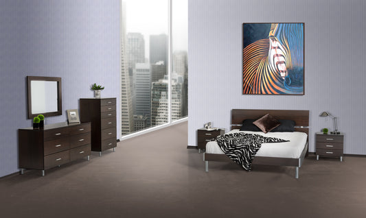 The Modrest Bravo modern Wenge bed