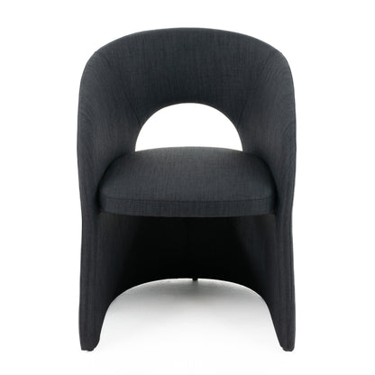 Modrest Brea Charcoal Fabric Dining Chair