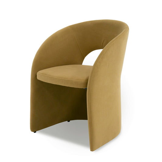 Modrest Brea Modern Tan Fabric Dining Chair