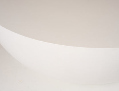 Modrest Bronte Modern White Concrete Round Coffee Table