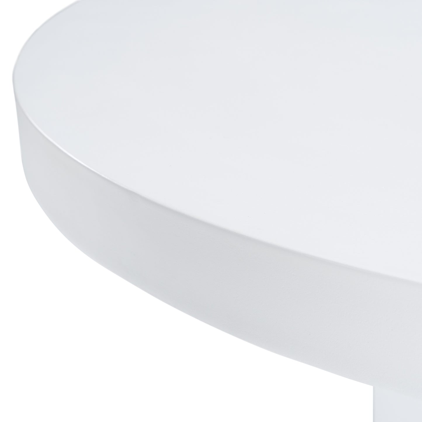 Modrest Bruni Modern White Concrete Round Dining Table