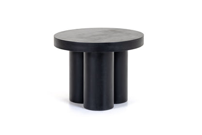Modrest Bruni Modern Black Concrete End Table