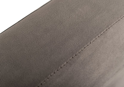 Nova Domus Bryan Modern Grey Velvet and Gold Bed