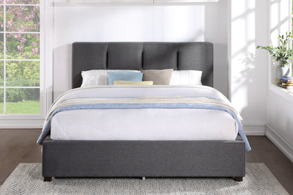 Homelegance Queen Bed Aitana Graphite Fabric 1632GH-1