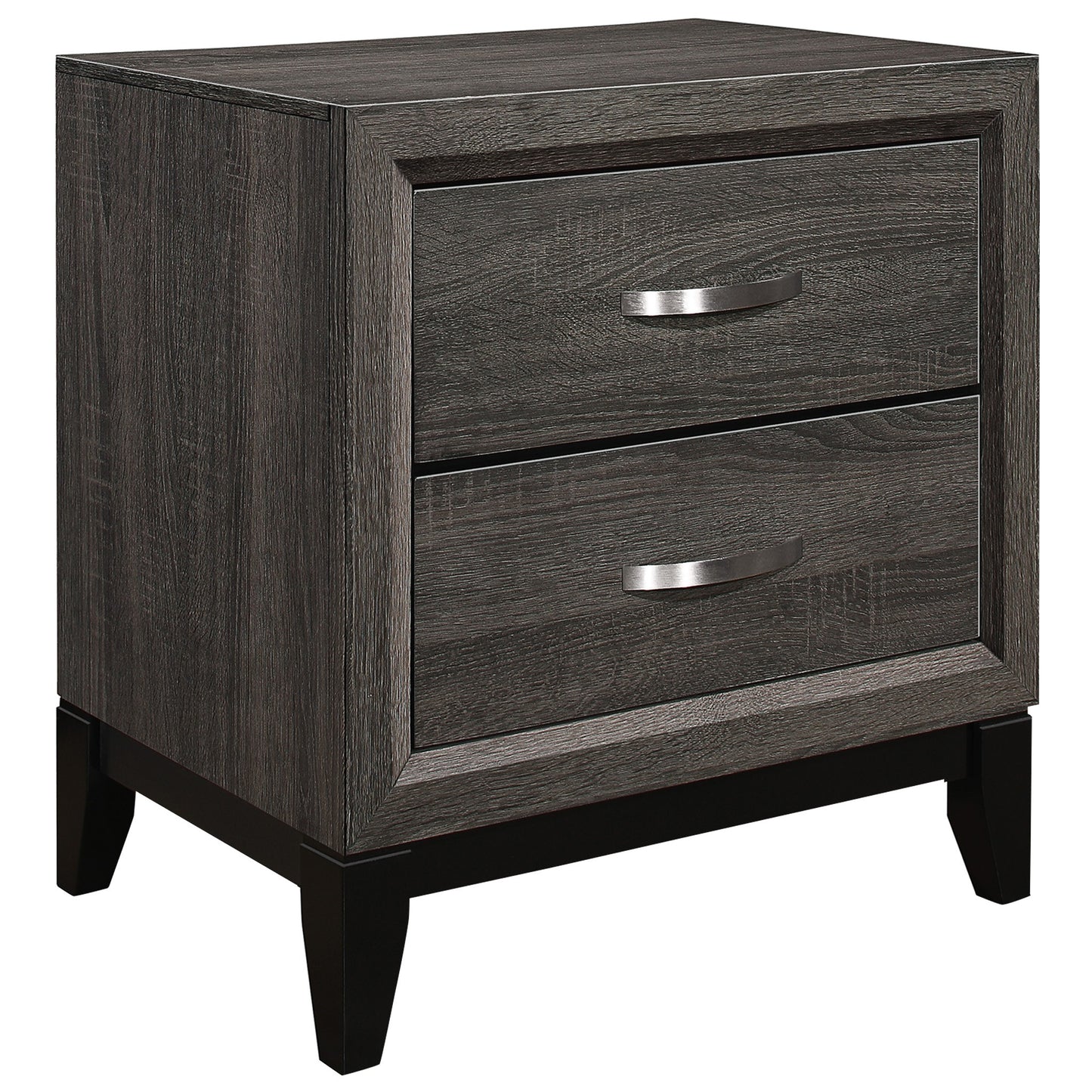 Homelegance Nightstand Davi Gray Modern Elegance with Ample Storage 1645-4