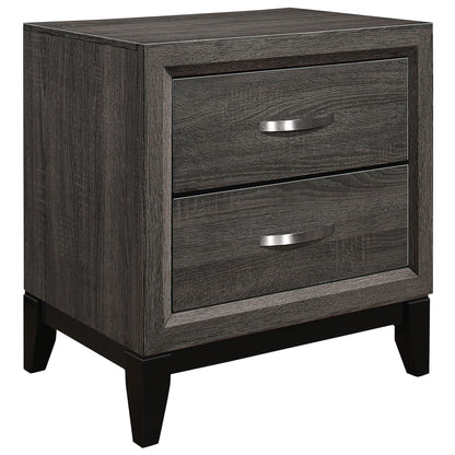 Homelegance Nightstand Davi Gray Modern Elegance with Ample Storage 1645-4