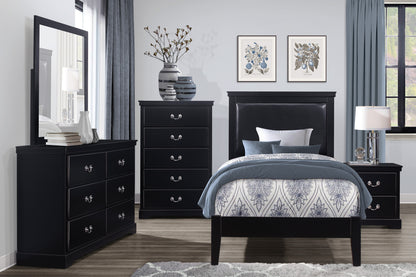 Homelegance Chest Seabright Black Finish Elegant Storage Solution 1519BK-9