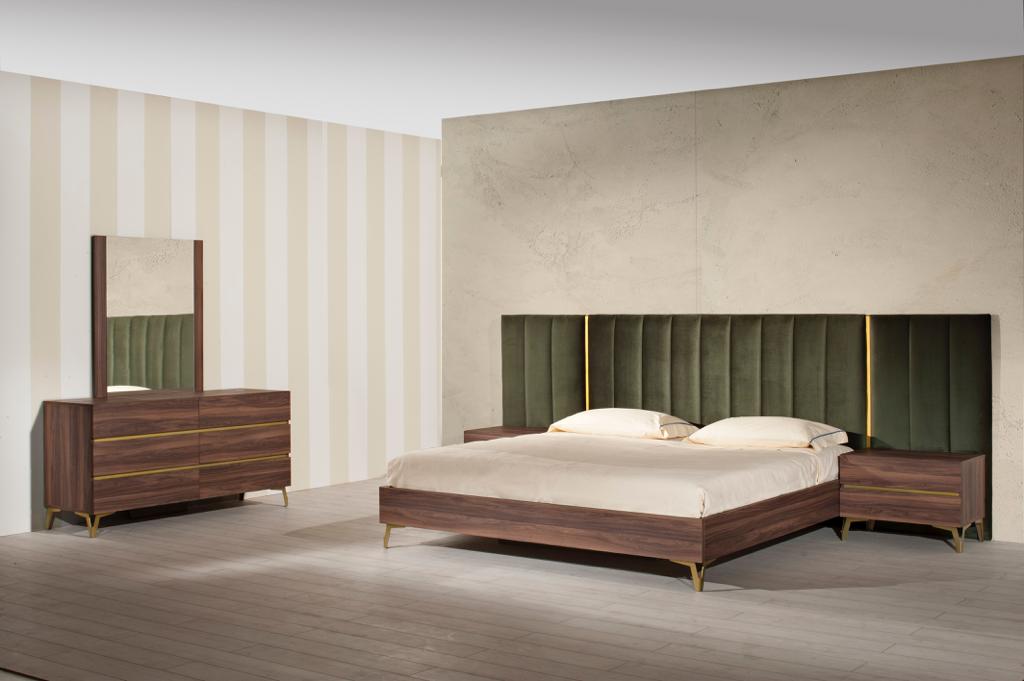 Nova Domus Calabria Modern Walnut Mirror