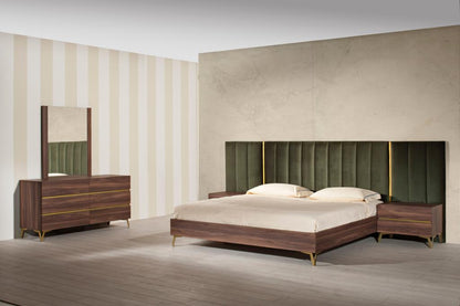Nova Domus Calabria Modern Walnut Mirror