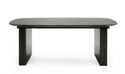 Modrest Calhoun Modern Smoked Oak Extendable Dining Table