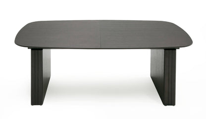 Modrest Calhoun Modern Smoked Oak Extendable Dining Table