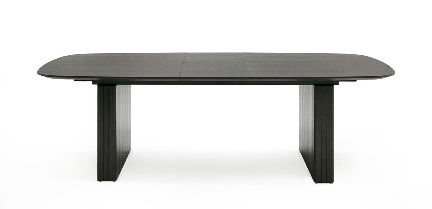 Modrest Calhoun Modern Smoked Oak Extendable Dining Table