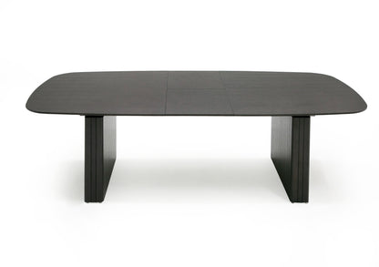 Modrest Calhoun Modern Smoked Oak Extendable Dining Table