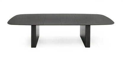 Modrest Calhoun Modern Smoked Oak Extendable Dining Table