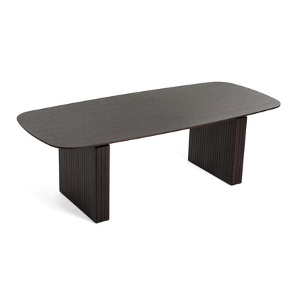 Modrest Calhoun Modern Smoked Oak Extendable Dining Table