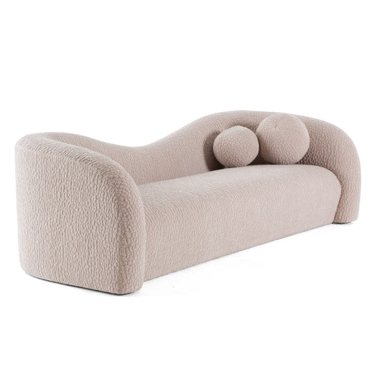 Divani Casa Calico Contemporary Beige Fabric 4-Seat Sofa