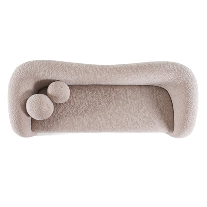 Divani Casa Calico Contemporary Beige Fabric 4-Seat Sofa