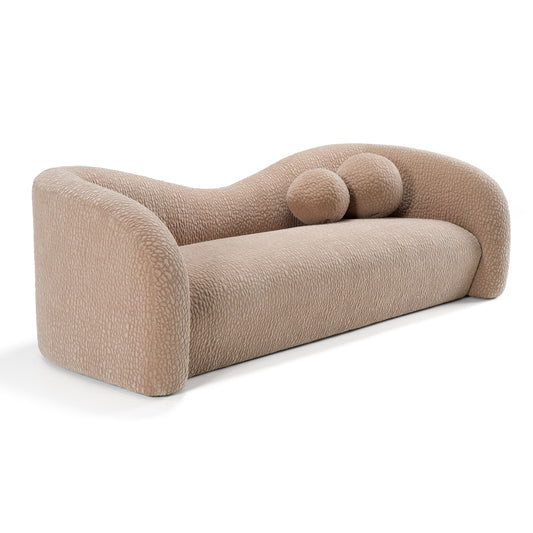 Divani Casa Calico Contemporary Tan Fabric 4-Seat Sofa