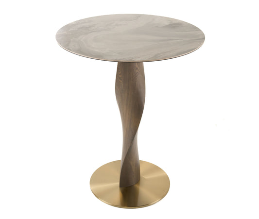 Modrest Calvary Mid-Century Modern Ceramic Grey Ash Bar Table