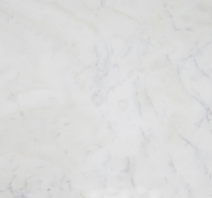Modrest Cambridge White Marble and Mango Round End Table