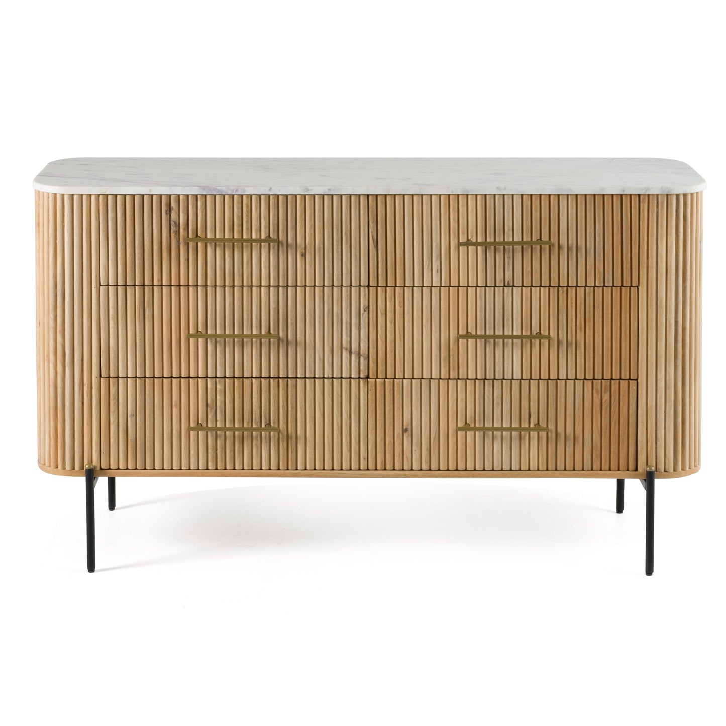 Modrest Cambridge White Marble and Mango Dresser