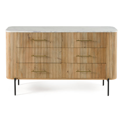 Modrest Cambridge White Marble and Mango Dresser