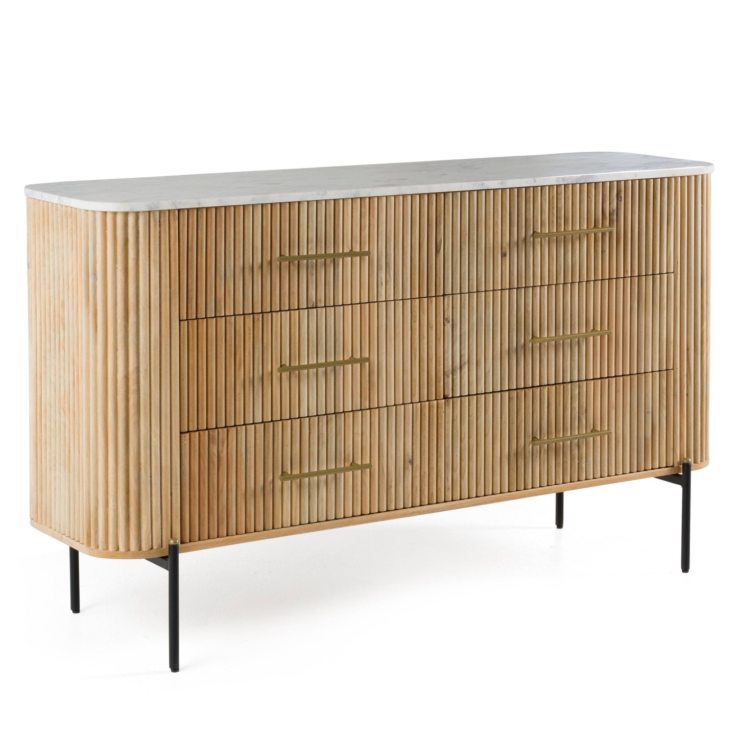 Modrest Cambridge White Marble and Mango Dresser