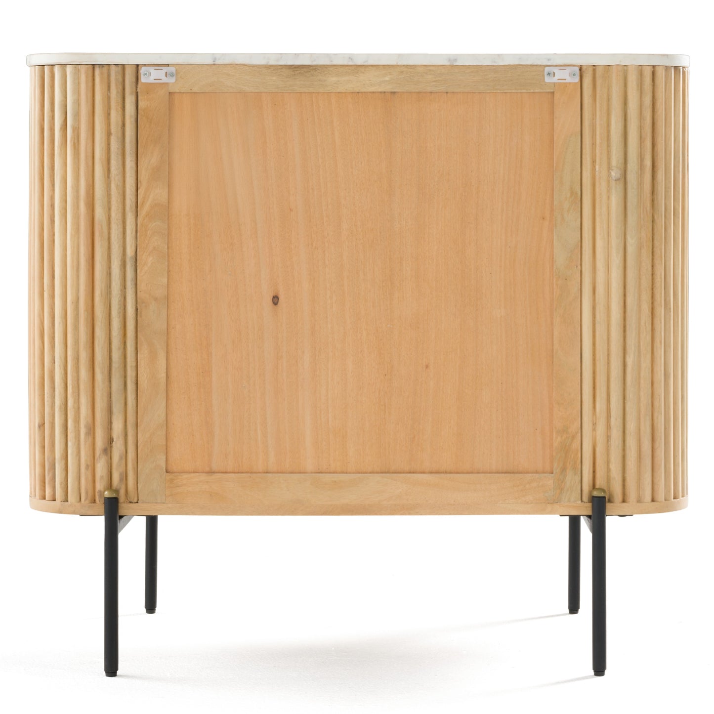 Modrest Cambridge White Marble and Mango 3 Drawer Dresser