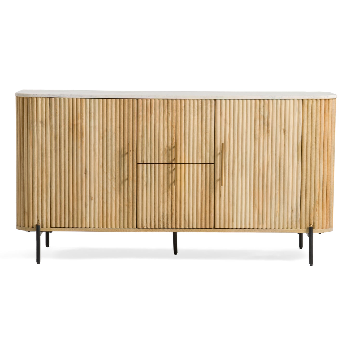 Modrest Cambridge White Marble and Mango Buffet