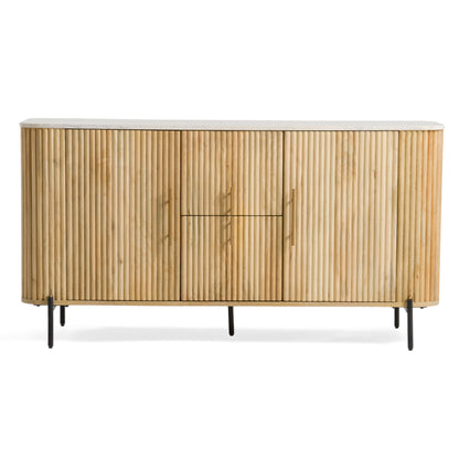 Modrest Cambridge White Marble and Mango Buffet