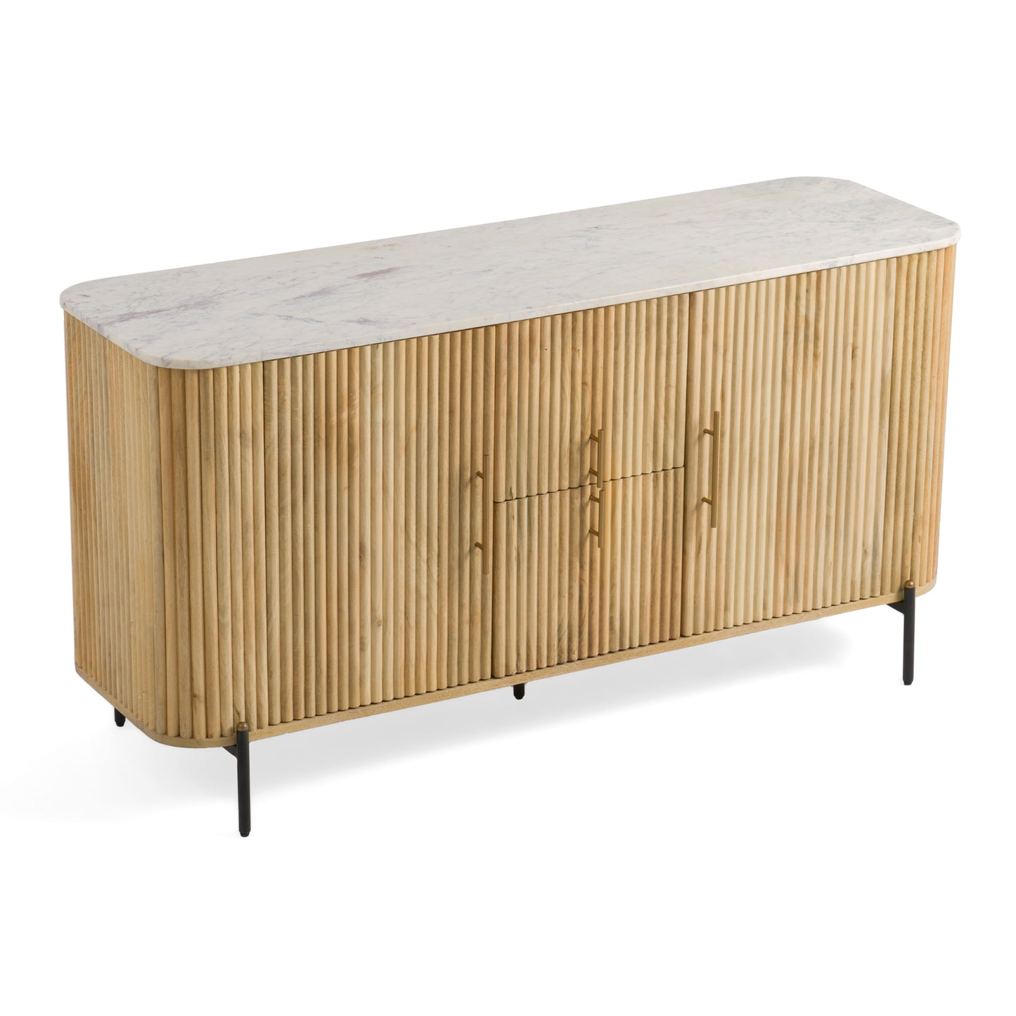 Modrest Cambridge White Marble and Mango Buffet