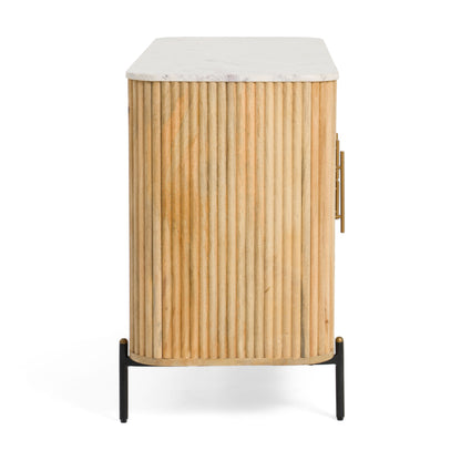 Modrest Cambridge White Marble and Mango Buffet