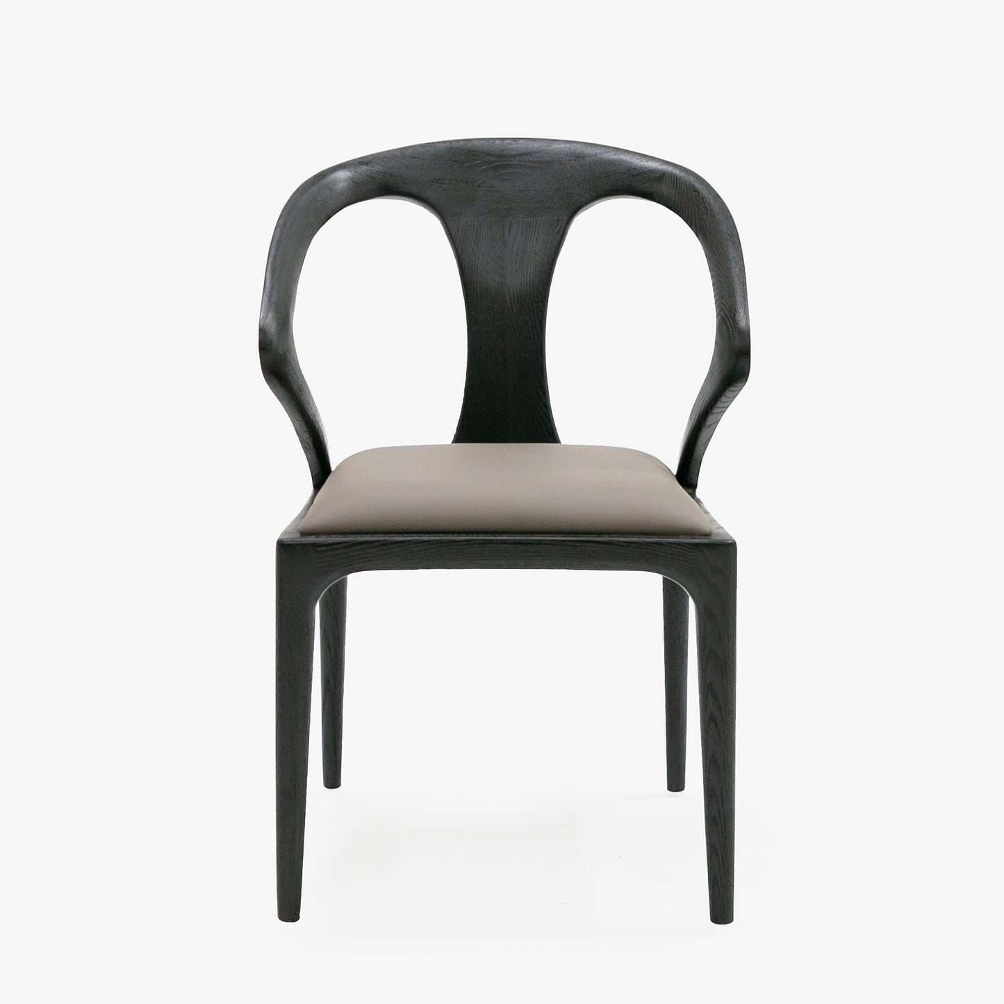 Modrest Campbell Mid-Century Modern Grey and Black Ash Dining Chair