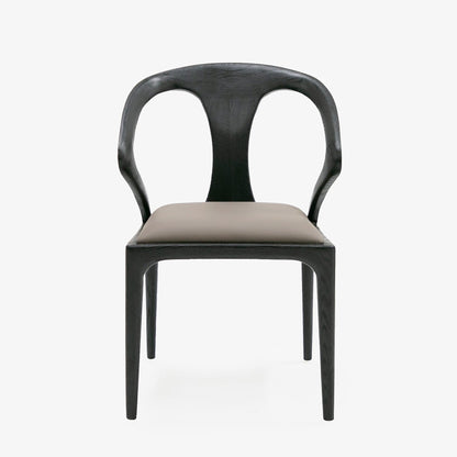 Modrest Campbell Mid-Century Modern Grey and Black Ash Dining Chair