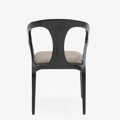 Modrest Campbell Mid-Century Modern Grey and Black Ash Dining Chair