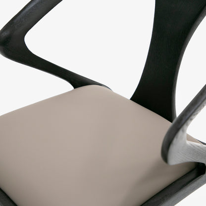 Modrest Campbell Mid-Century Modern Grey and Black Ash Dining Chair