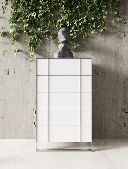 Modrest Cartier Modern White Stainless Steel Chest