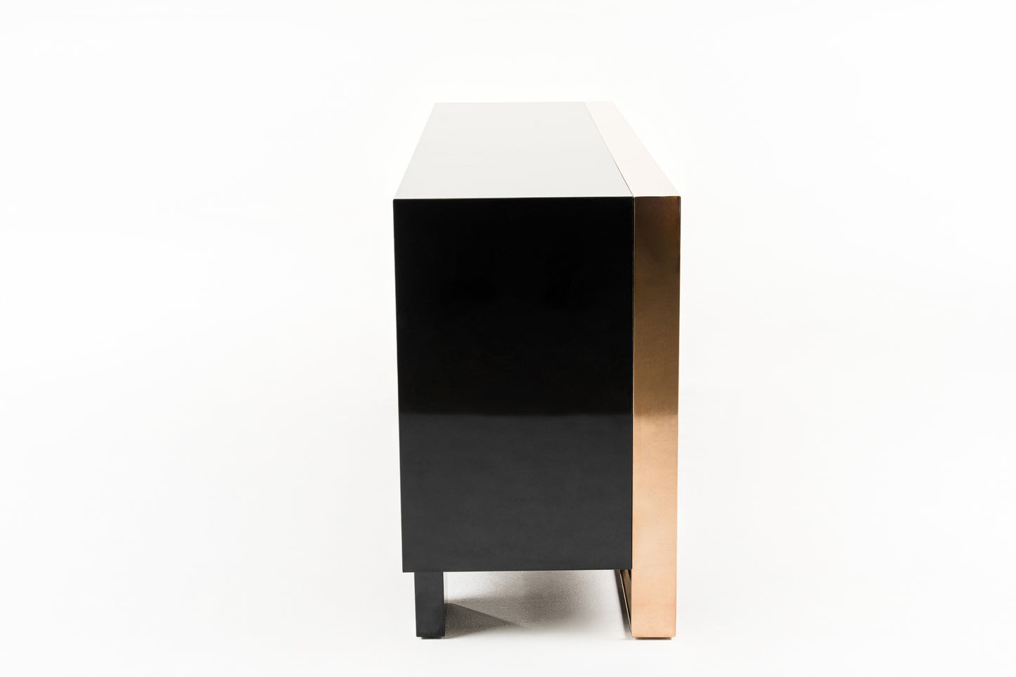 Nova Domus Cartier Modern Black and Rosegold Buffet