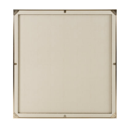 Nova Domus Cartier Modern Beige Shagreen Brushed Brass Mirror