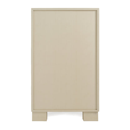 Nova Domus Cartier Modern Beige Shagreen and Brushed Brass Chest