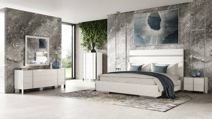 Modrest Cartier Modern White Stainless Steel Dresser