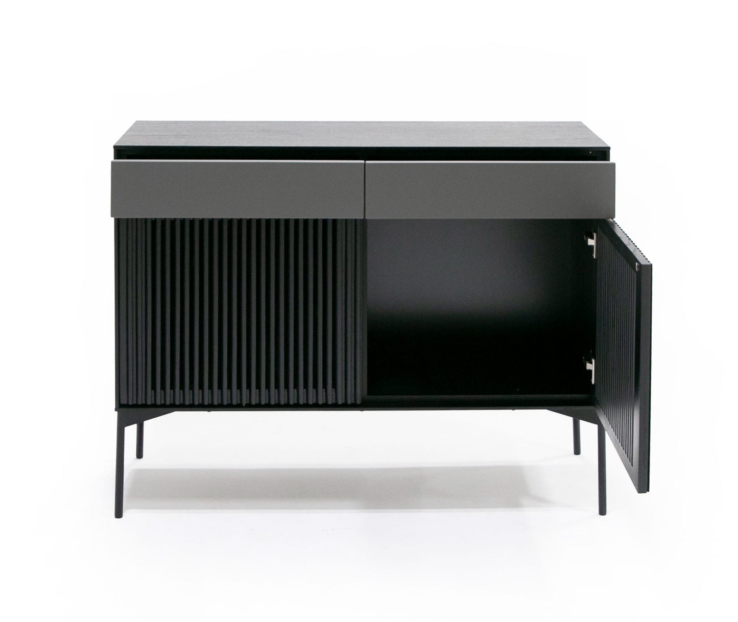 Modrest Casper Modern Mid Century Black Oak Buffet