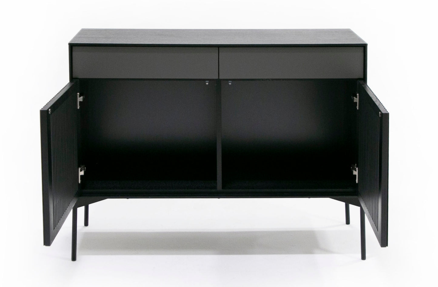Modrest Casper Modern Mid Century Black Oak Buffet