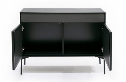Modrest Casper Modern Mid Century Black Oak Buffet