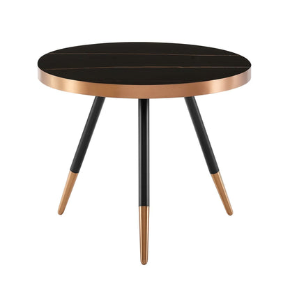 Modrest Cayson Modern Black Ceramic Small Coffee Table