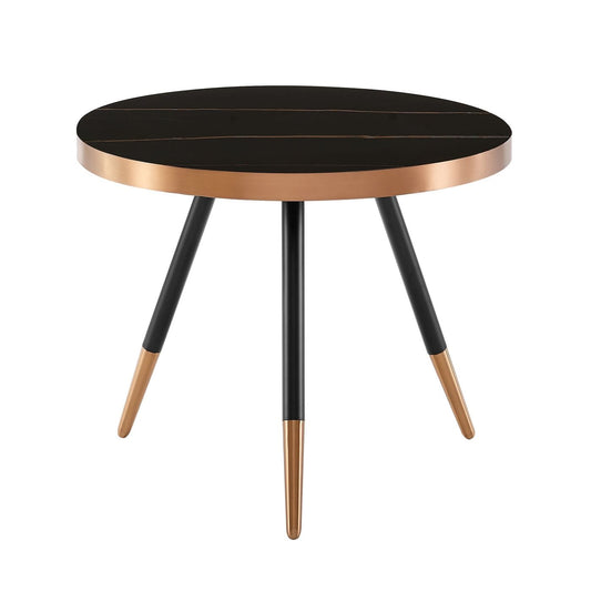 Modrest Cayson Modern Black Ceramic Small Coffee Table